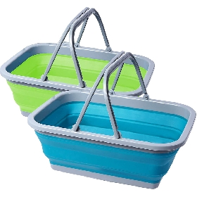 Handy 9L Portable Wash Basin Collapsible Camping Sink with Handle for Car Camp Hiking and Home